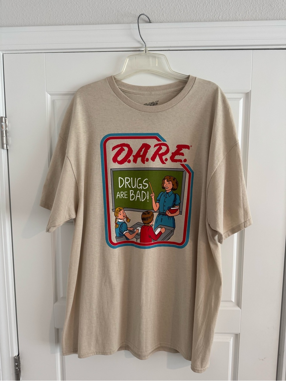 D.A.R.E. Graphic Short Sleeve Tee - Beige